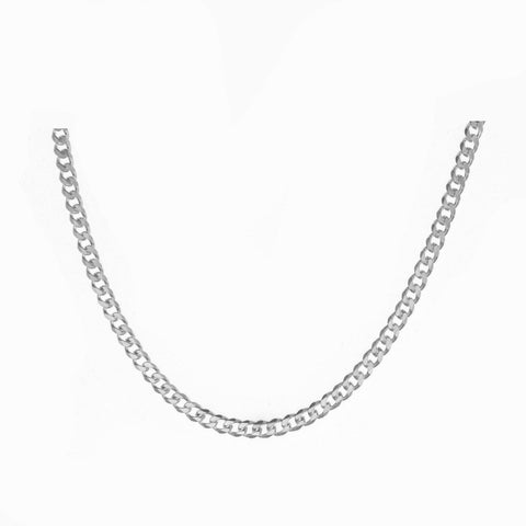 SILVER CURB CHAIN FOR HIM