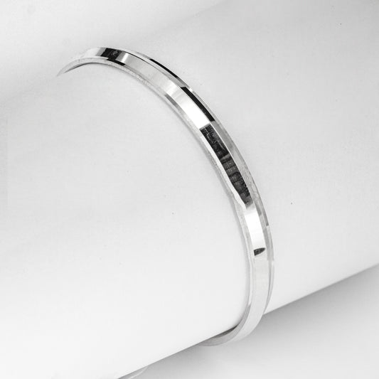 925 SILVER MEN'S PUNJABI KADA/BANGLE HAND CUFF FOR HIM