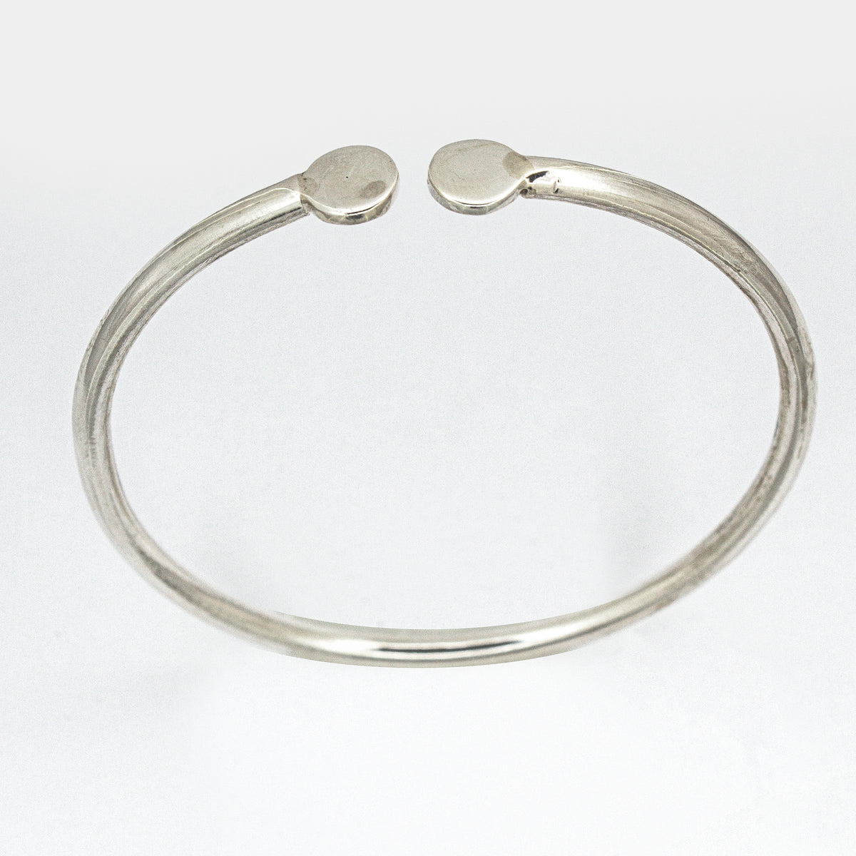 SOLID MENS T KADA/BANGLE 925 SILVER