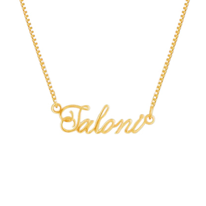PERSONALISED ETERNAL PENDANT BOX CHAIN FOR HER