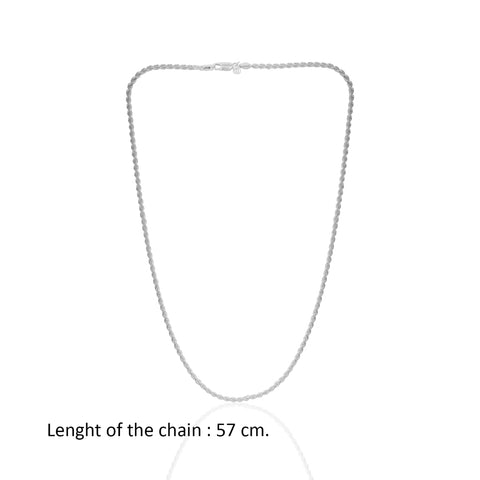 TWISTED SOLID DESIGN CHAIN FOR HIM