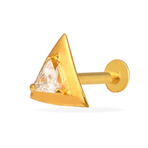 TRIANGLE GOLD STUD