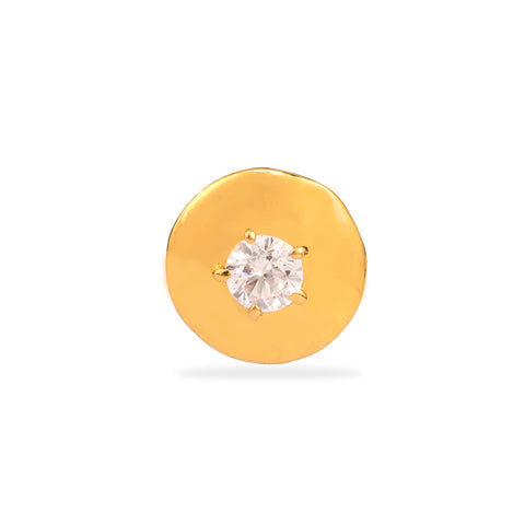 ROUND GOLD SIDE STUD