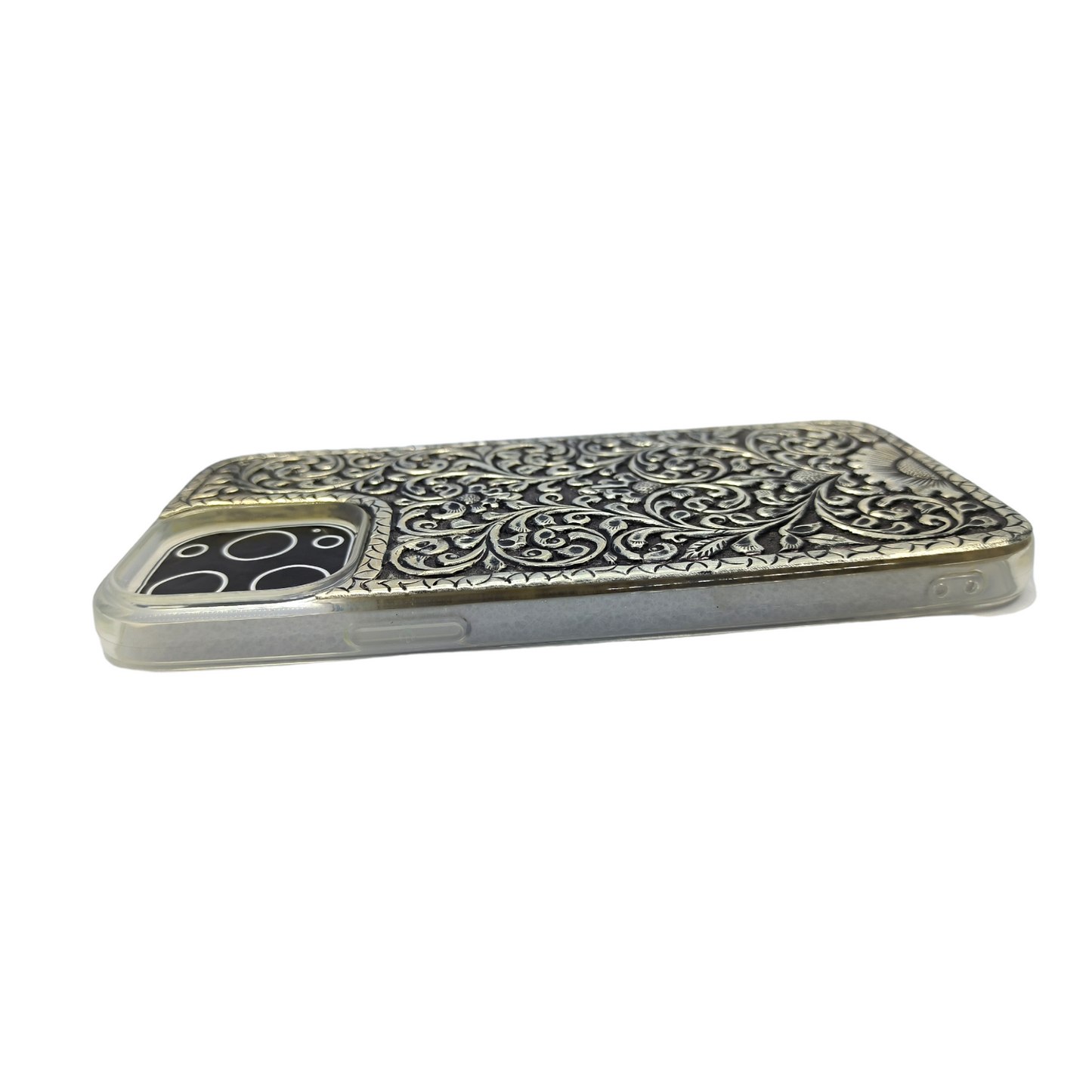 EXCLUSIVE SILVER OXIDIZED PHOME CASE