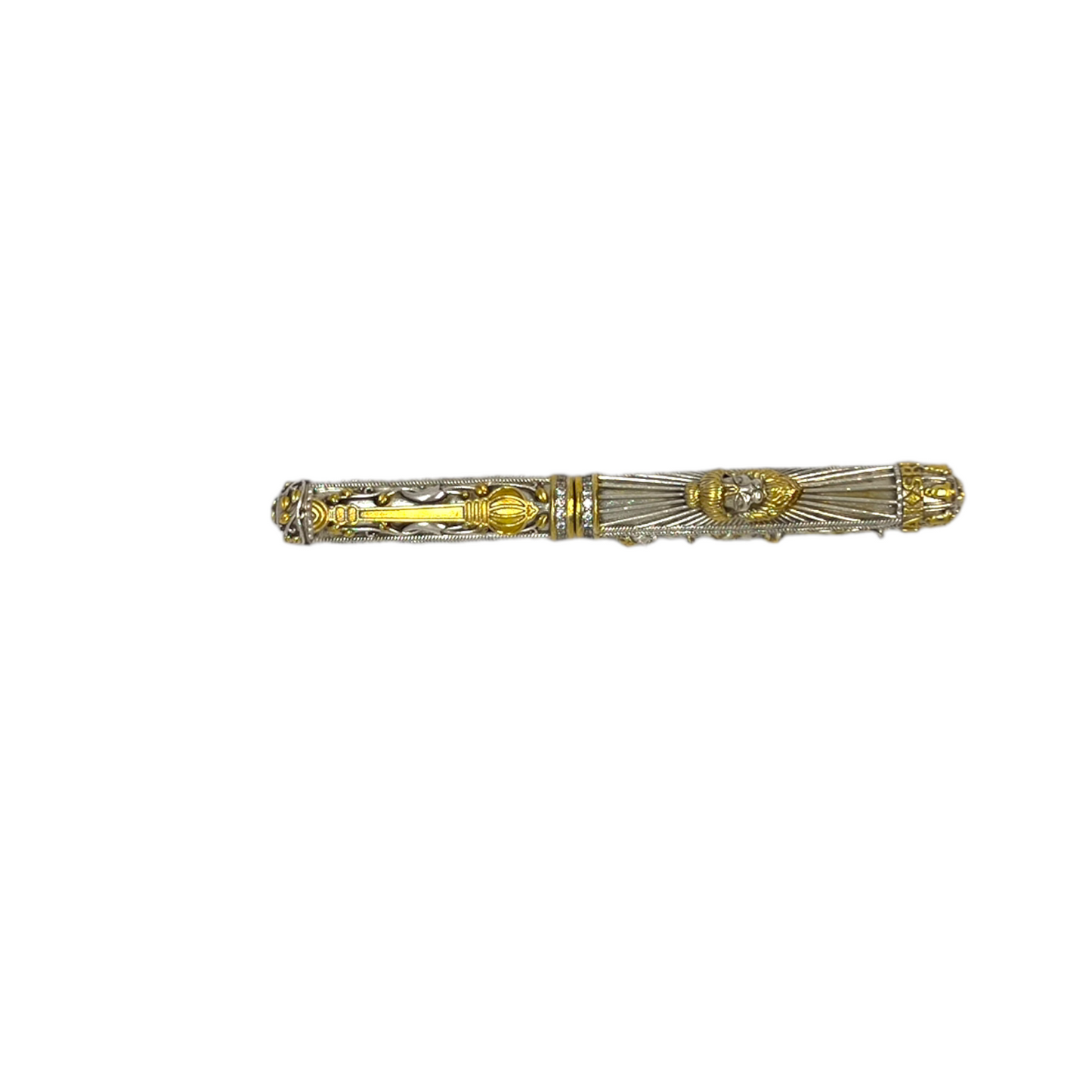 Silver Hanuman Bajrangbali Antique Nakash Pen