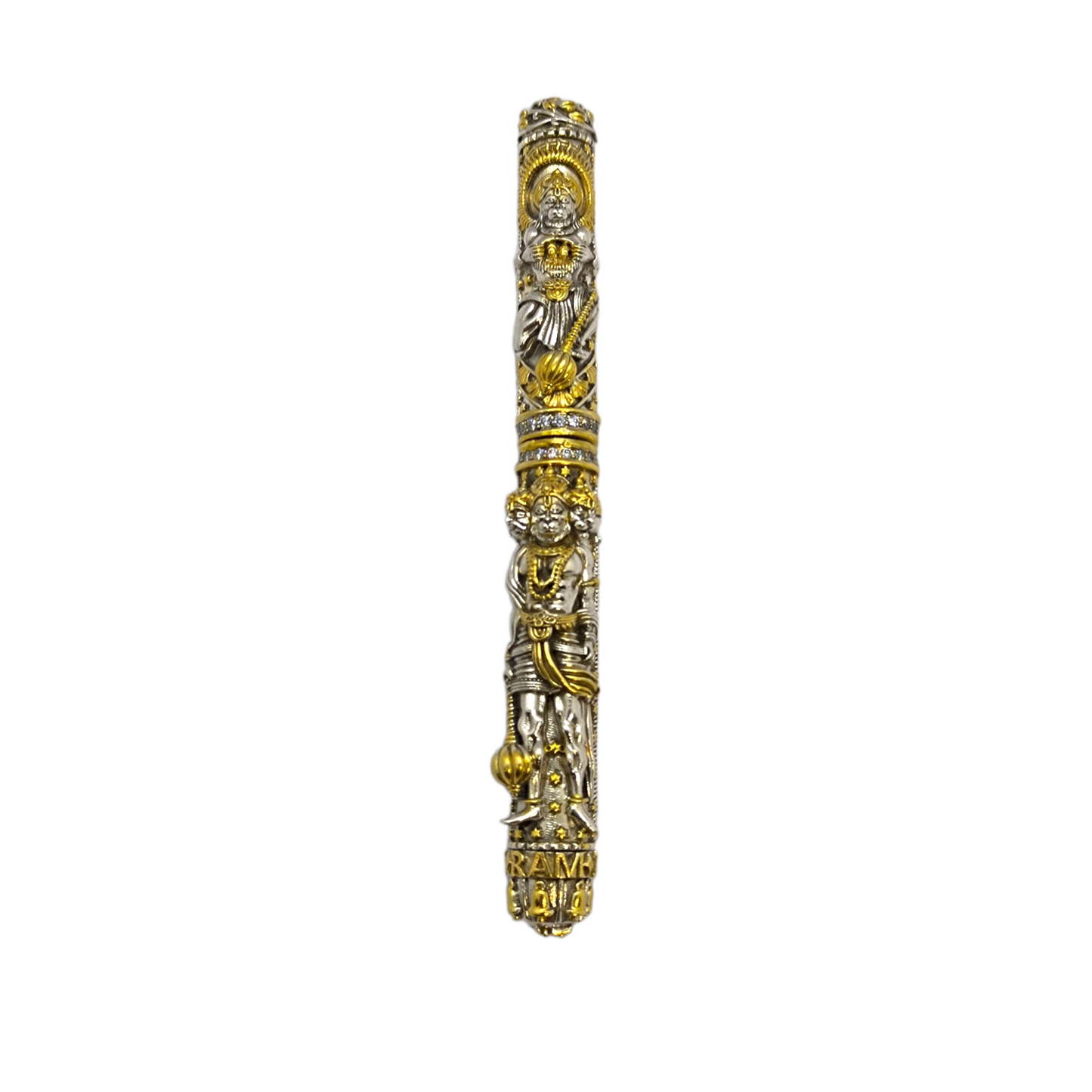 Silver Hanuman Bajrangbali Antique Nakash Pen