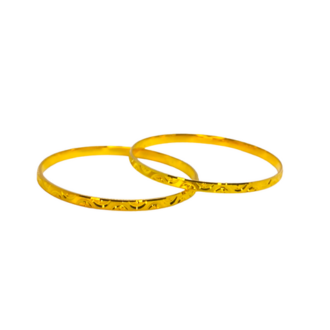 GOLD PLATED SILVER BANGLE