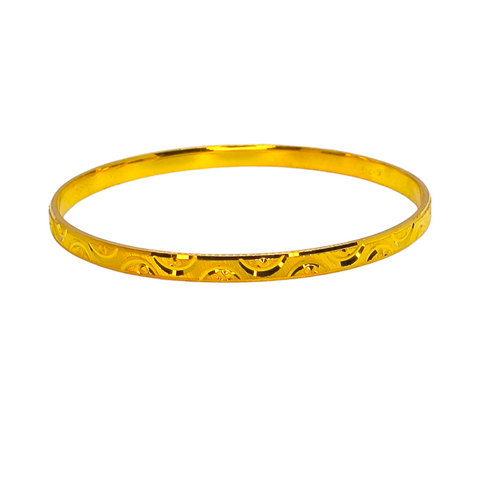 GOLD PLATED SILVER BANGLE