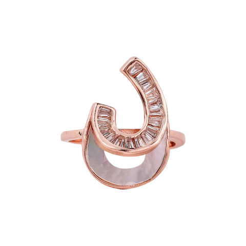 Rose Gold Monalisa Stone Ring