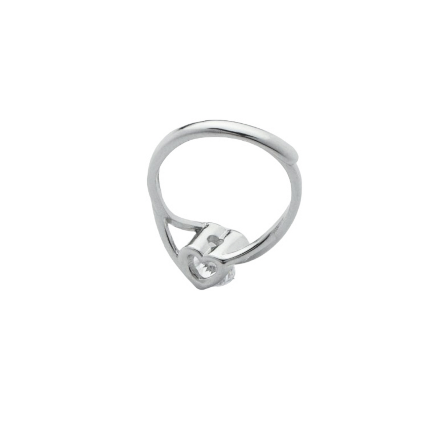 ZIRCONIA STONE HEART RING