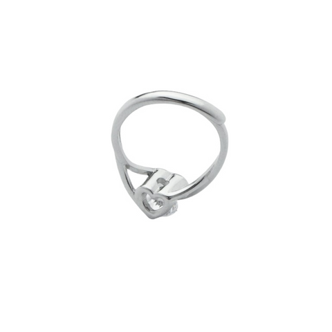 ZIRCONIA STONE HEART RING