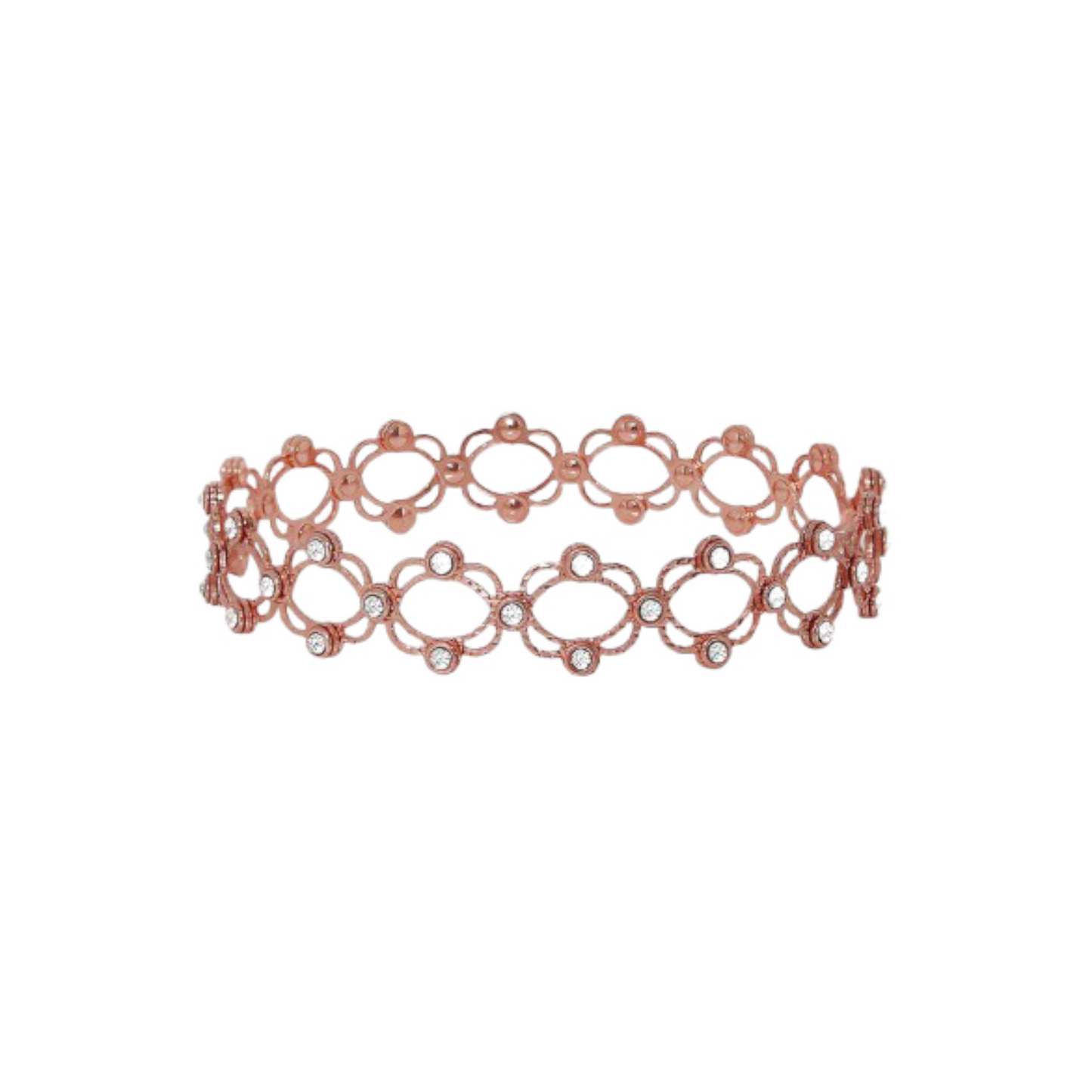 2 IN 1 925 SILVER  ROSE GOLD PLATED  RING CUM BRACELET