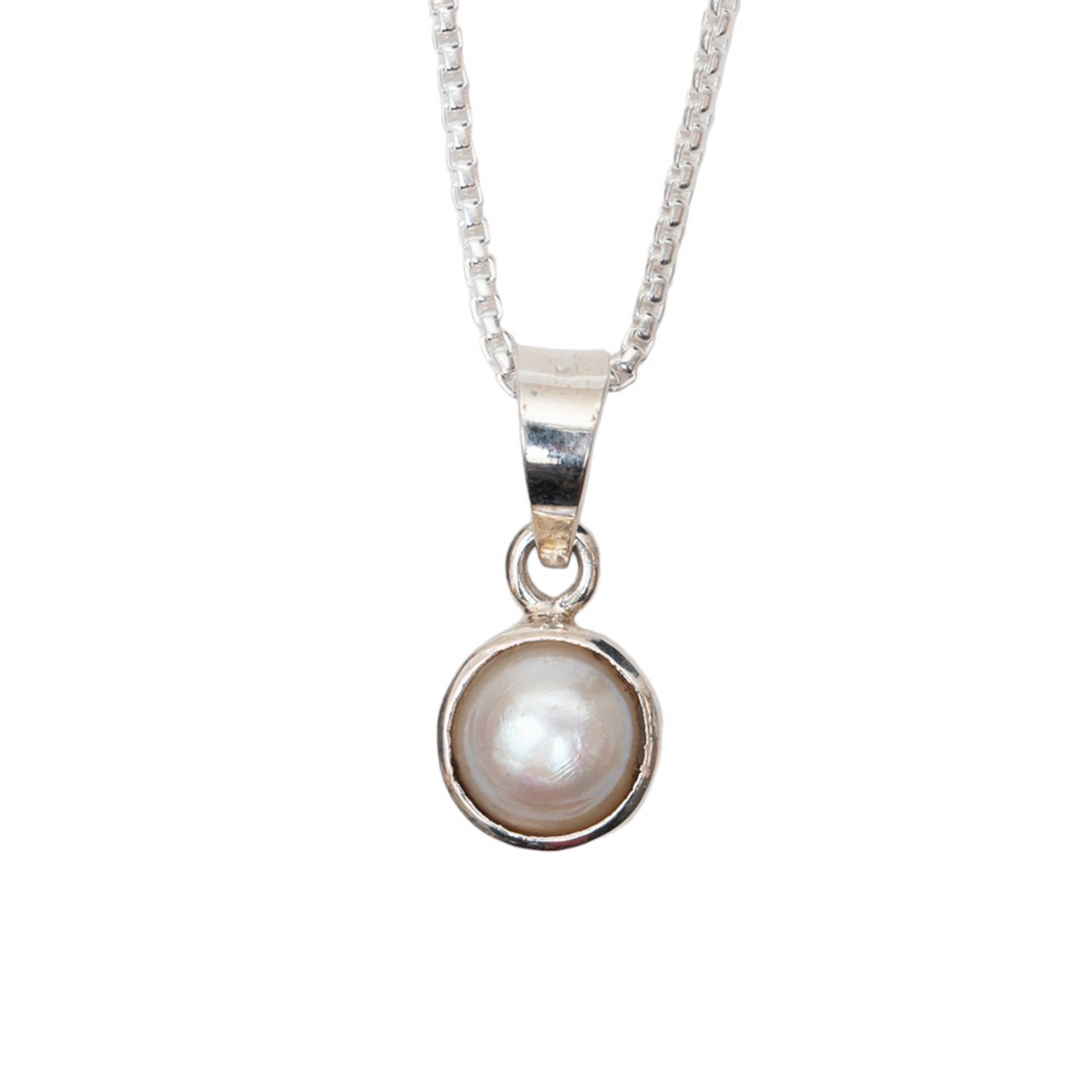 SEMI PRECIOUS  PEARL GEMINI ZODIAC SIGN CHAIN PENDENT