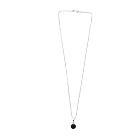 SEMI PRECIOUS BLUE SAPPHIRE STONE PENDENT CHAIN