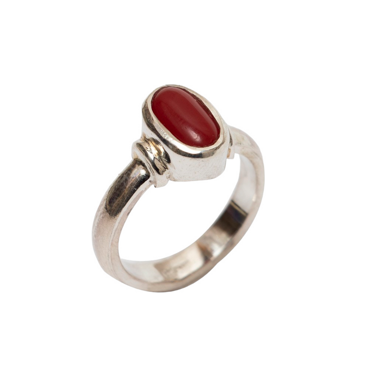 SEMI PRECIOUS CORAL STONE RING