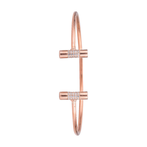 ROSE GOLD PIPE BANGLE FOR HER