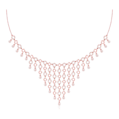 Exclusive rose gold wedding wear necklace