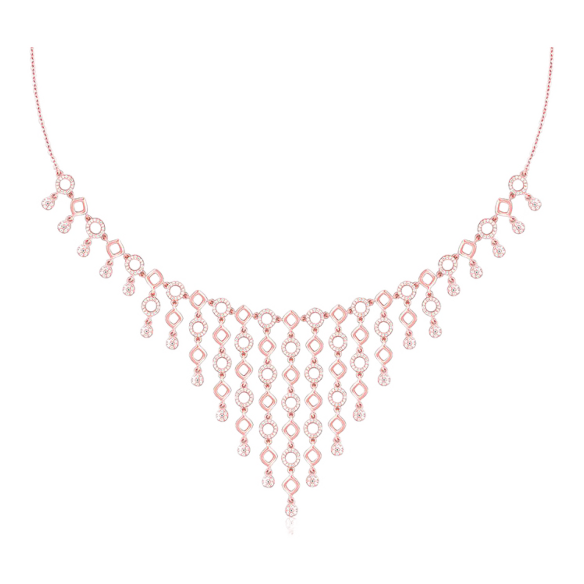 Exclusive rose gold wedding wear necklace