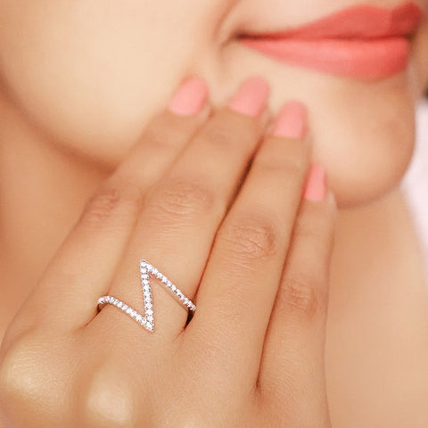 Silver Flash Ring