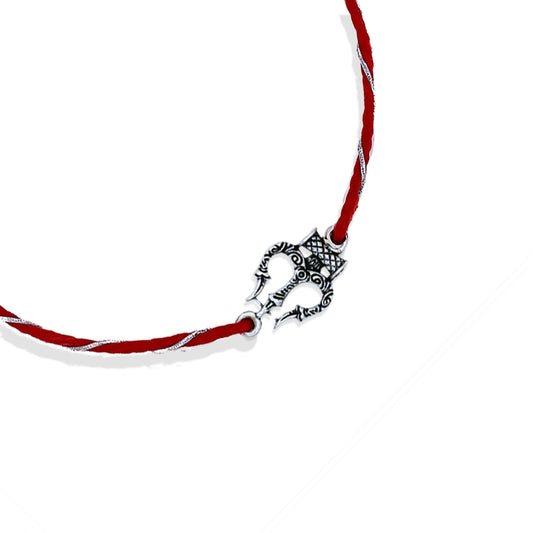 925 Silver trishul rakhi