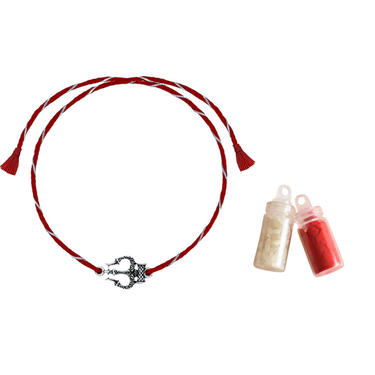 925 Silver trishul rakhi