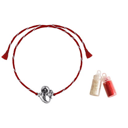 925 Silver om ganesha rakhi