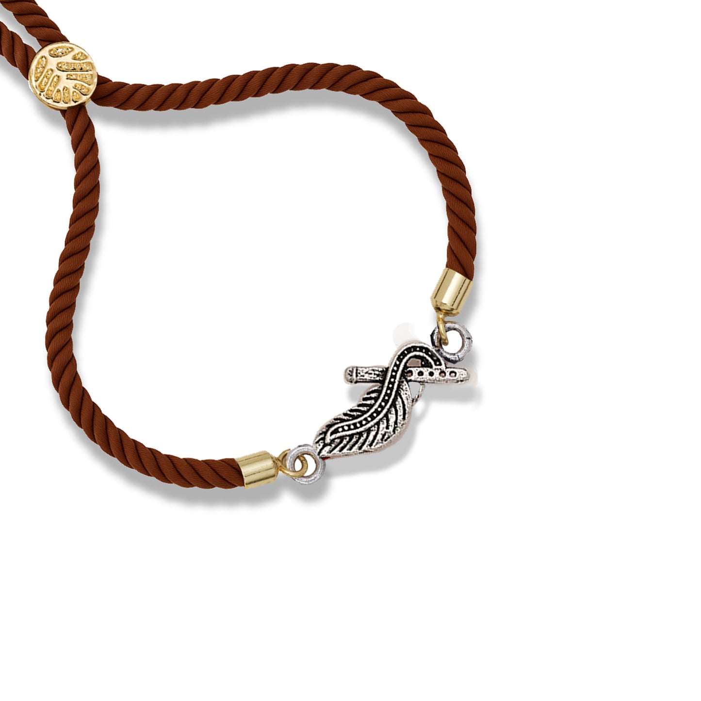 925 Silver krishna adjustable band rakhi