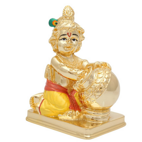 Pure 24K Gold Coated Krishna Idol