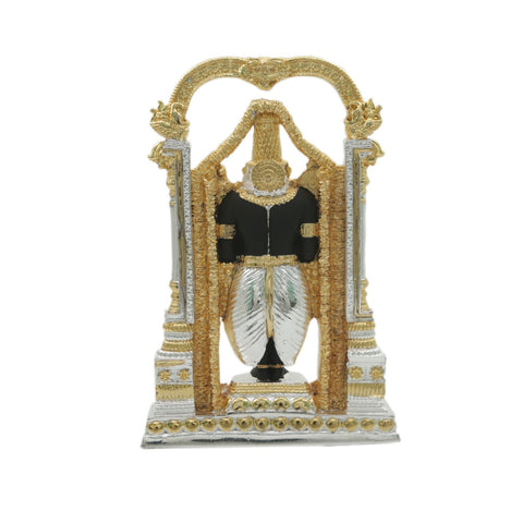 PURE GOLD AND SILVER COATED VENKATESHWAR A SWAMY IDOL