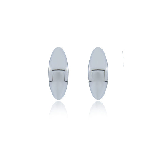 925 Sterling Silver Half round  Circular hoops / Earrings | | Gift for Women and Girls | With Certificate of Authenticity and 925 Hallmark