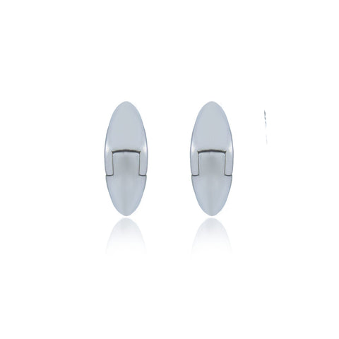 925 Sterling Silver Half round  Circular hoops / Earrings | | Gift for Women and Girls | With Certificate of Authenticity and 925 Hallmark