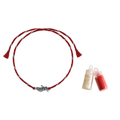 925 Silver Krishna flute Rakhi