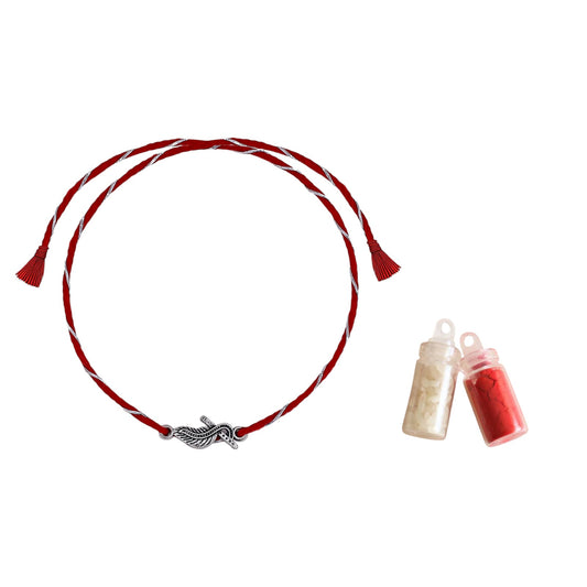 925 Silver Krishna flute Rakhi