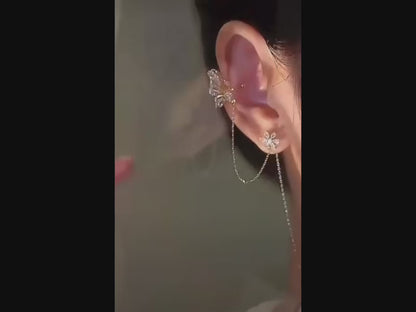 SILVER 2WEAR EARRING