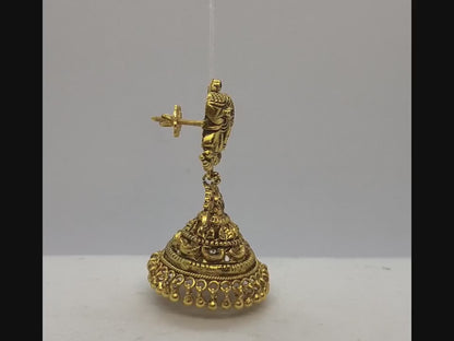 925 SILVER ANTIQUE ELEPHANT DESIGN JUMKI