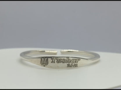 MEN'S SOLID NAME ENGRAVED KADA/CUFF