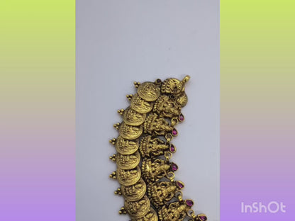 925 SILVER ANTIQUE NAKASH LAXMI NECKLACE