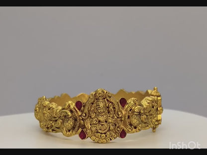 925 SILVER ANTIQUE LAXMI NAKASHI KADA
