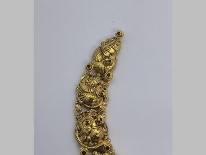 925 SILVER ANTIQUE NAKASH LAXMI KUNDAN RUBY NECKLACE