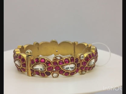 925 SILVER ANTIQUE KUNDAN BANGLES