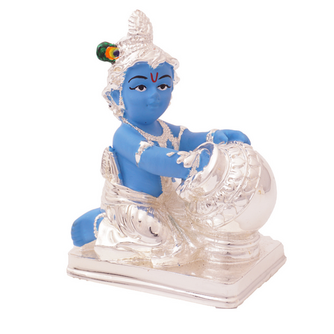 999 fine precious silver coated bal krishna