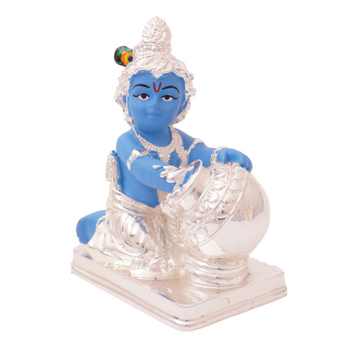 999 fine precious silver coated bal krishna