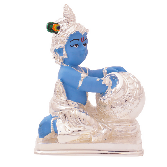 999 fine precious silver coated bal krishna
