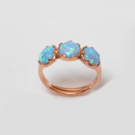 Rose Gold Firoza Stone Ring