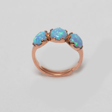 Rose Gold Firoza Stone Ring