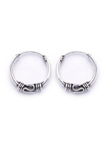 Oxidized Hoops