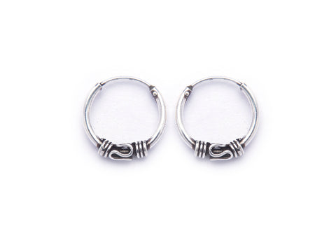 Oxidized Hoops