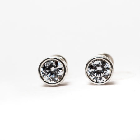 Silver Zirconia Stud