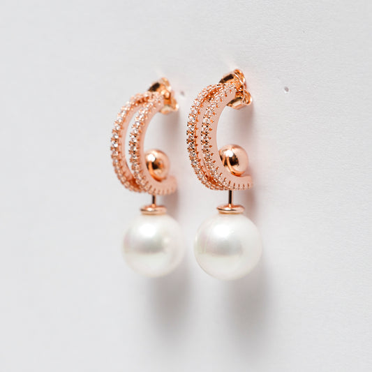 Rose Gold 2 In 1 Western earing