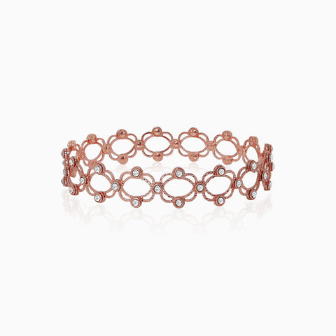 Rose Gold Supple Ring Cum Kada